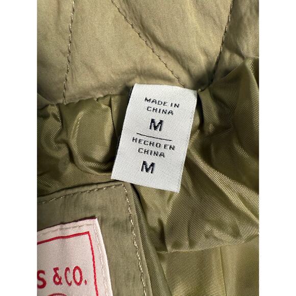 LEVIS Quilted Shacket Jacket Military Olive Womens Size MEDIUM - Picture 12 of 13